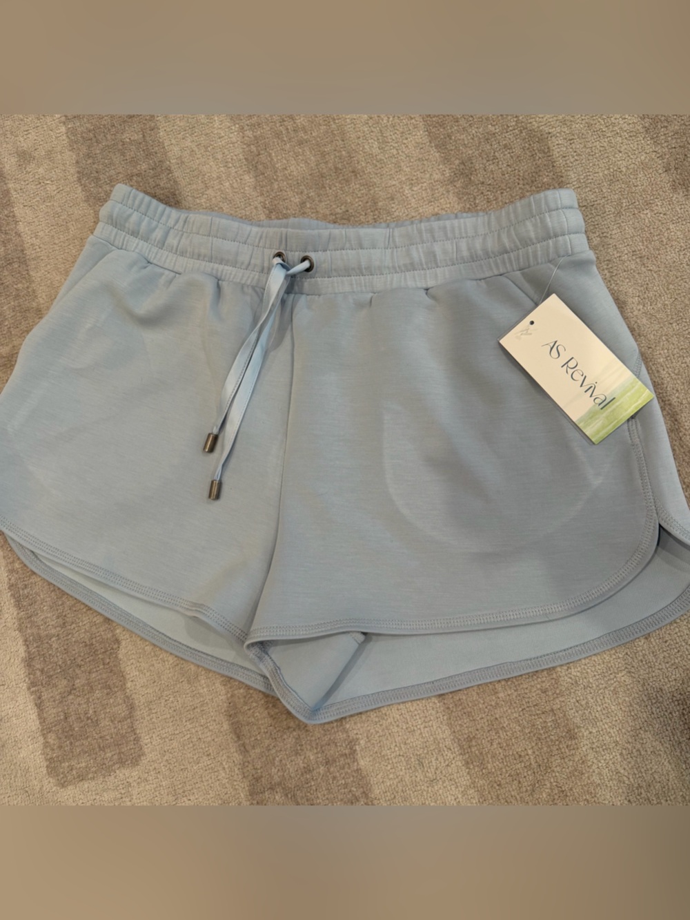 AS Revival Light Blue Athletic Shorts